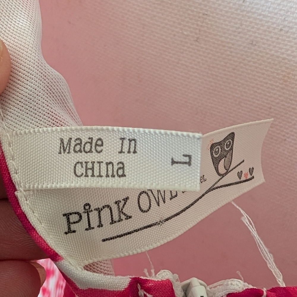 Pink Owl Vibrant Pink and White Floral Skirt - Picture 4 of 5